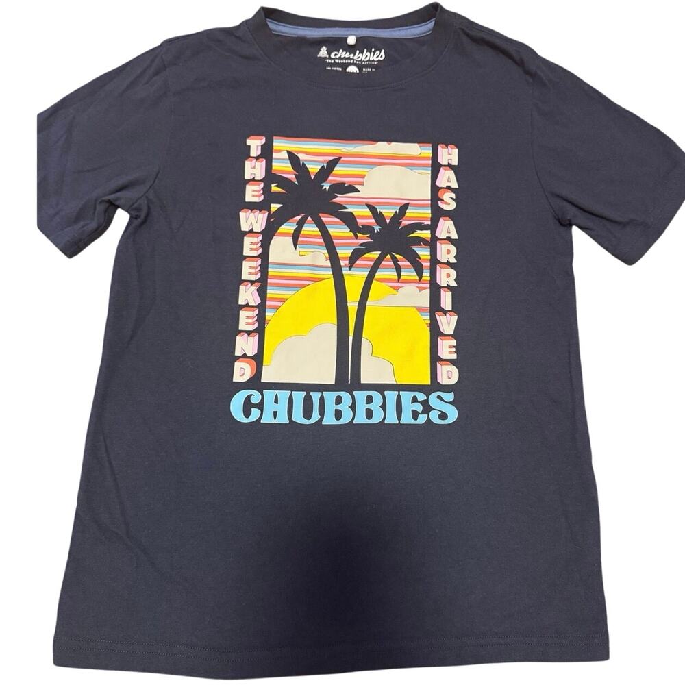 Chubbies Boys Graphic T-Shirt The Weekend Has Arrived Youth M 10/12 Retro Beach